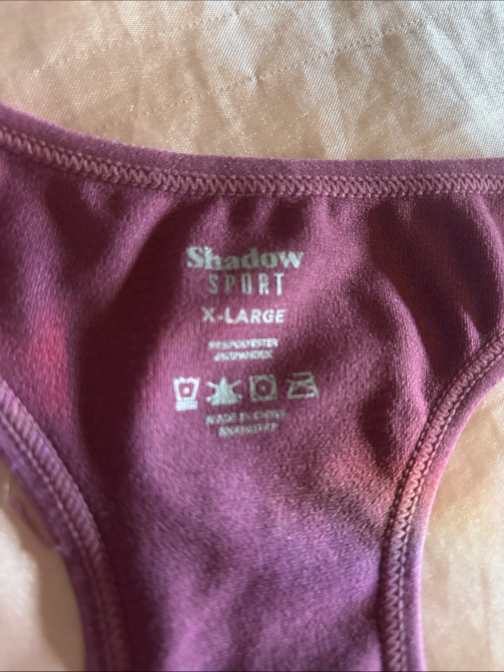 Plum Racerback Support Bra - Picture 3 of 3